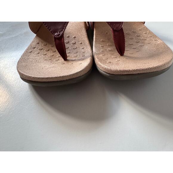 Vionic Danita Sandals Adjustable T-Strap Marsala Slingback Comfort Shoes 7.5 - Picture 3 of 8